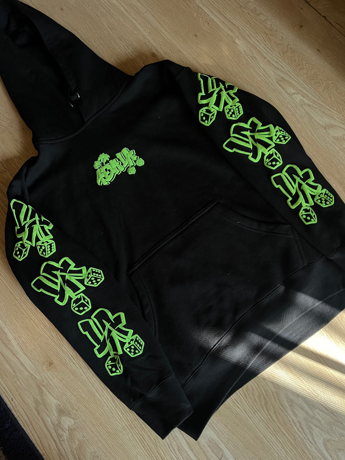 Slime Green DICE HOODIE