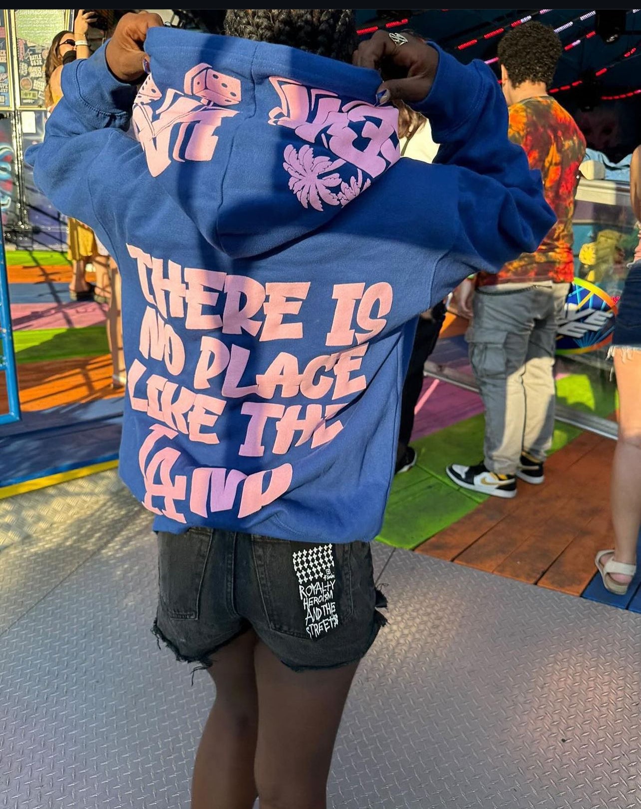 Blue Cotton Candy Puff Hoodie Preorder