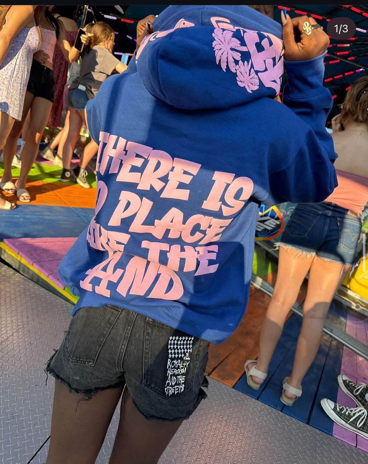 Blue Cotton Candy Puff Hoodie Preorder